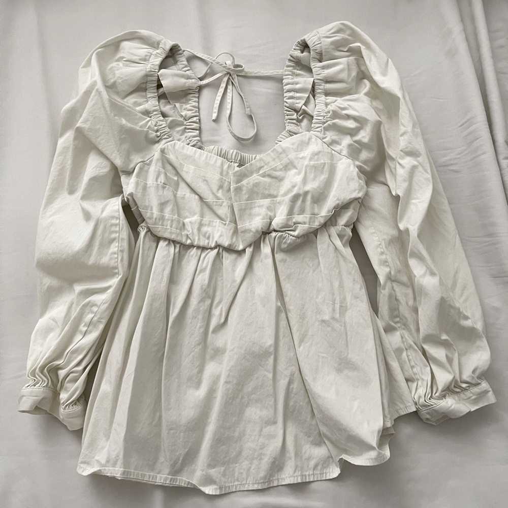 Open Edit Elegant White Women's Top size small